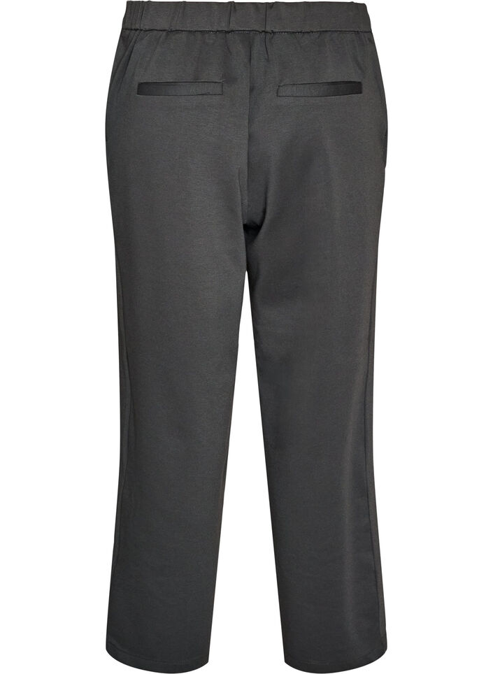 Pantalon ample en jersey taille haute, Gris anthracite, Packshot image number 1