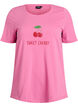 T-shirt imprim&eacute;, Rose, Packshot image number 0