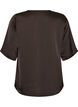 Bluse aus Satin mit ellenbogenlangen &Auml;rmeln, Braun, Packshot image number 1