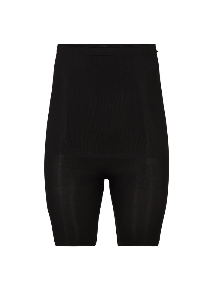 Hochtaillierte Shapewear Shorts, Schwarz, Packshot image number 0