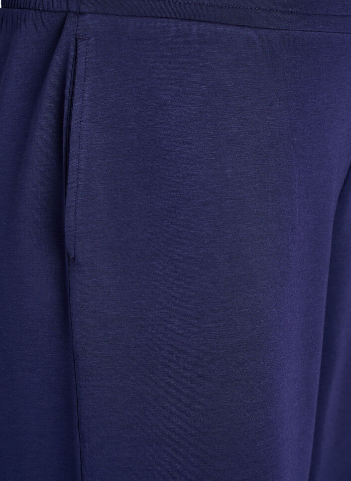 7/8-Hose aus Modalmix mit Taschen, Blau, Packshot image number 2