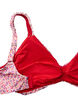 Haut de bikini à rayures avec coussinets amovibles, Rose, Packshot image number 3