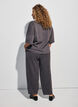 Pantalon barrel en jersey &agrave; taille haute, Gris anthracite, Model image number 1
