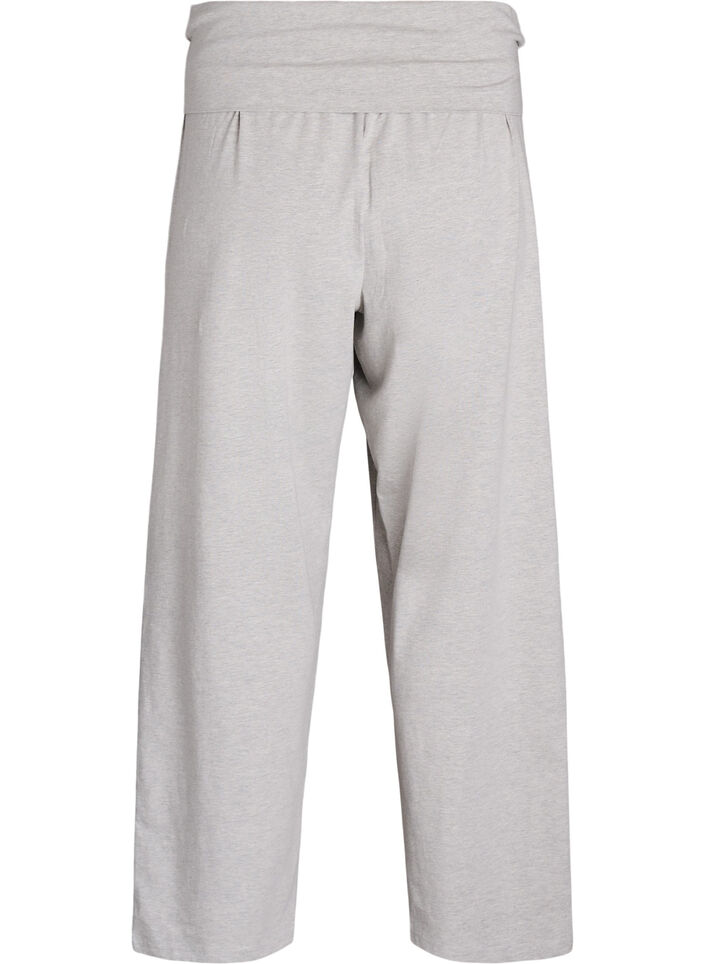 Locker geschnittene Loungehose mit breitem Bund, Grau, Packshot image number 1