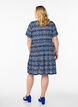 Gemustertes Kleid mit Eins&auml;tzen, Blau, Model image number 2
