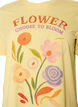 T-shirt aus Baumwolle mit Print, Gelb, Packshot image number 2