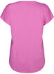 Kurzarm Trainingsshirt mit V-Ausschnitt, Lila, Packshot image number 1