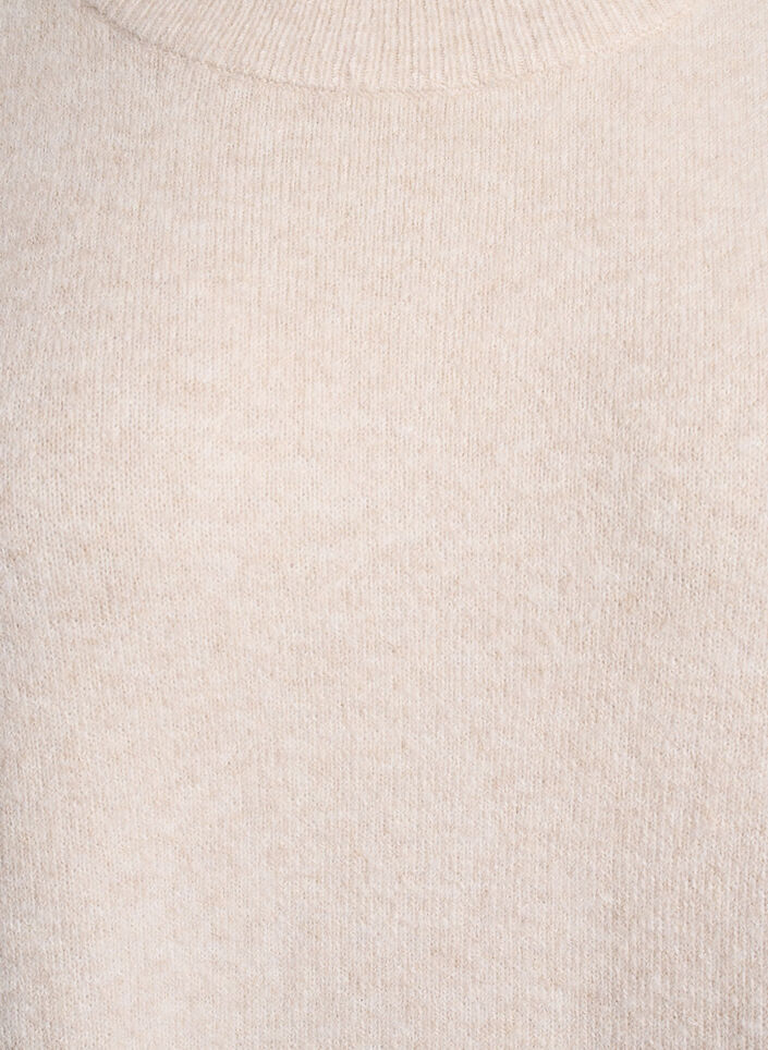 Robe tricotée avec manches 3/4 et col rond, P. Stone White Mel., Packshot image number 2