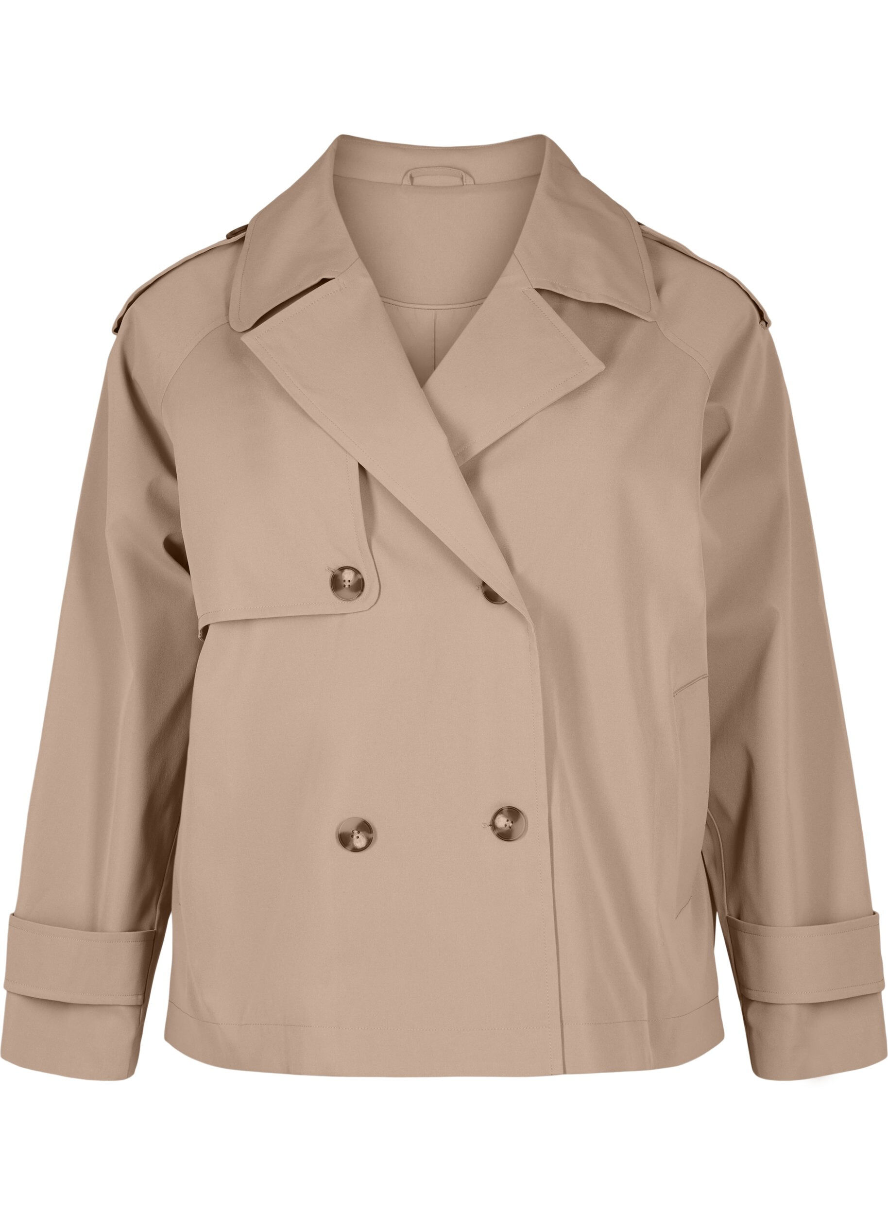 Kurzer Trenchcoat mit klassischen Details