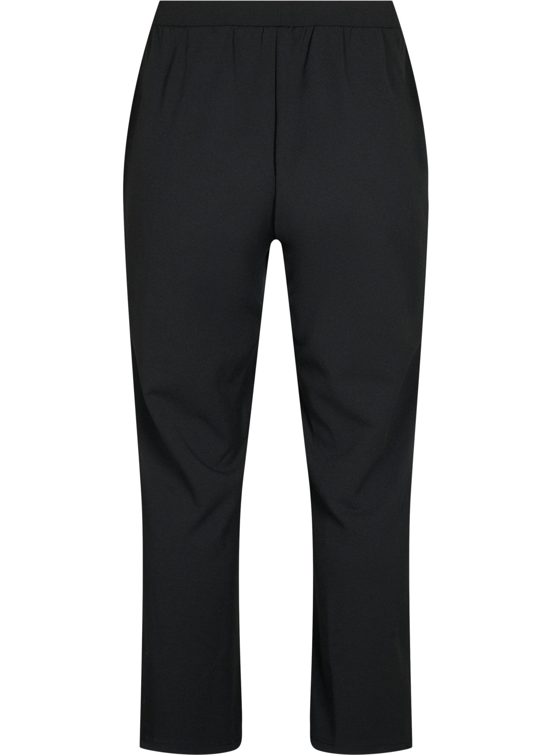 Zizzi Hose in Straight Fit, Schwarz, Packshot image number 1
