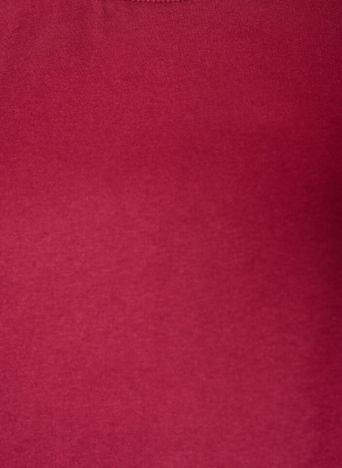 T-Shirt mit asymmetrischem Spitzensaum, Rot, Packshot image number 2