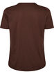 T-shirt en coton avec imprim&eacute; devant, Marron, Packshot image number 1