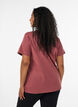 T-shirt dot&eacute; de boutons, Marron, Model image number 2