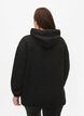 Sportliches Sweatshirt mit Kapuze, Black, Model image number 1