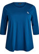 Trainingsshirt mit 3/4-&Auml;rmeln, Blau, Packshot image number 0