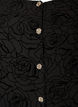 Robe courte avec imprim&eacute; roses et boutons, Noir, Packshot image number 2