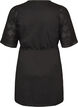 Robe en coton avec manches en broderie anglaise et ceinture &agrave; nouer, Noir, Packshot image number 1
