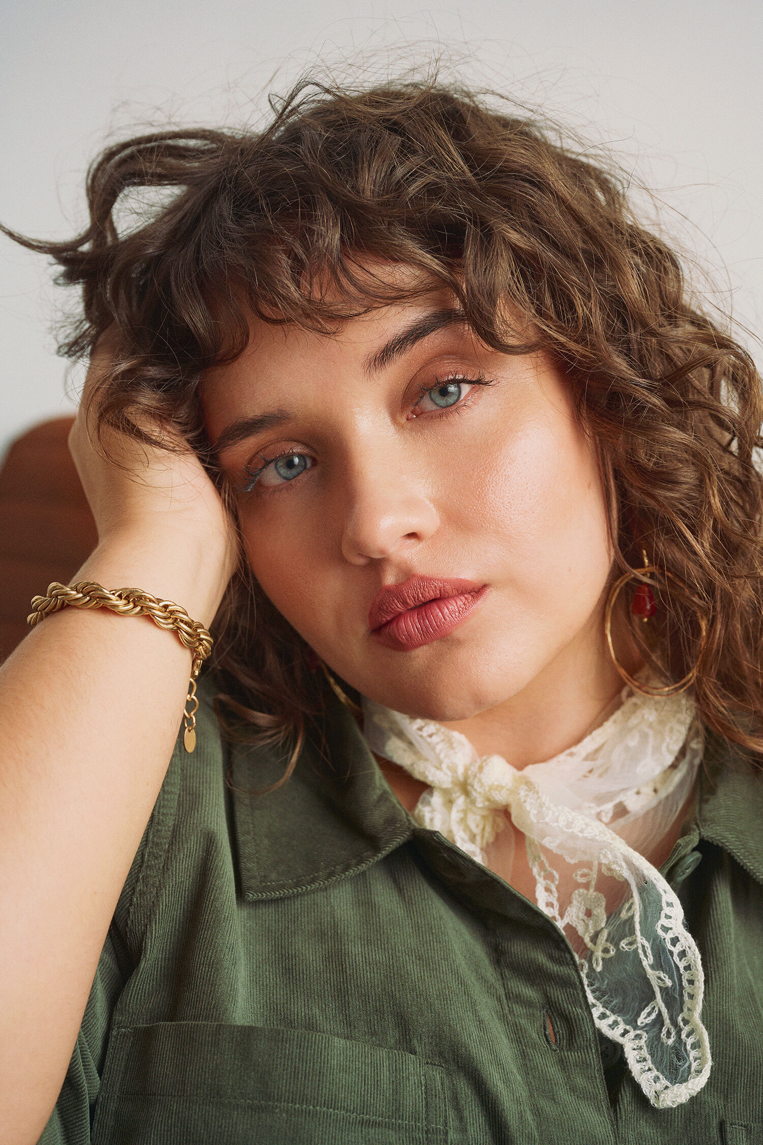 Zizzi Combinaison en velours de coton, , Model