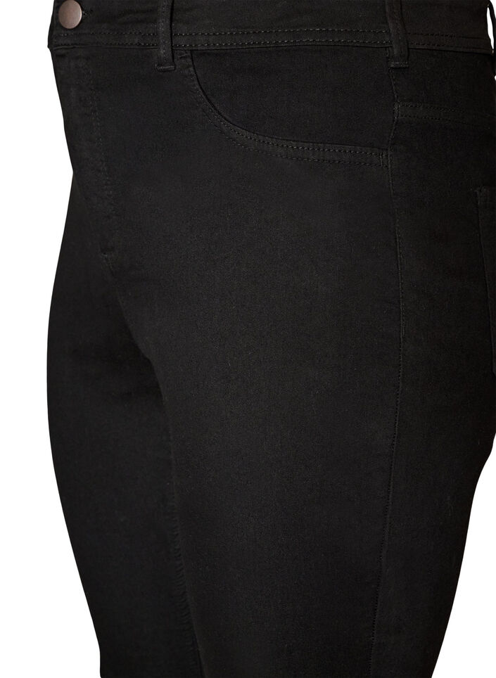 Amy Super Slim Fit Jeans mit hoher Taille, Schwarz, Packshot image number 2