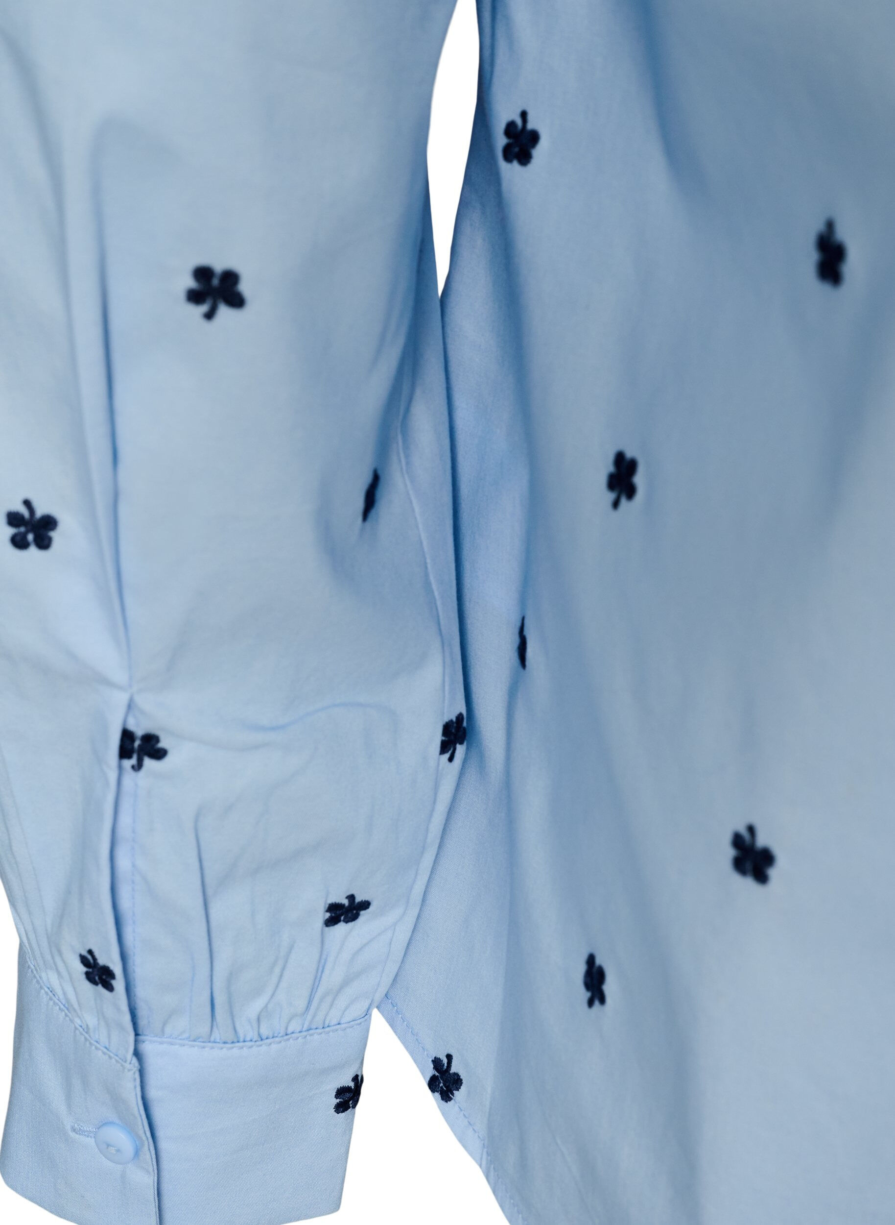 ZizziChemise avec cerises brod&eacute;es, Bleu Clair, Packshot image number 3