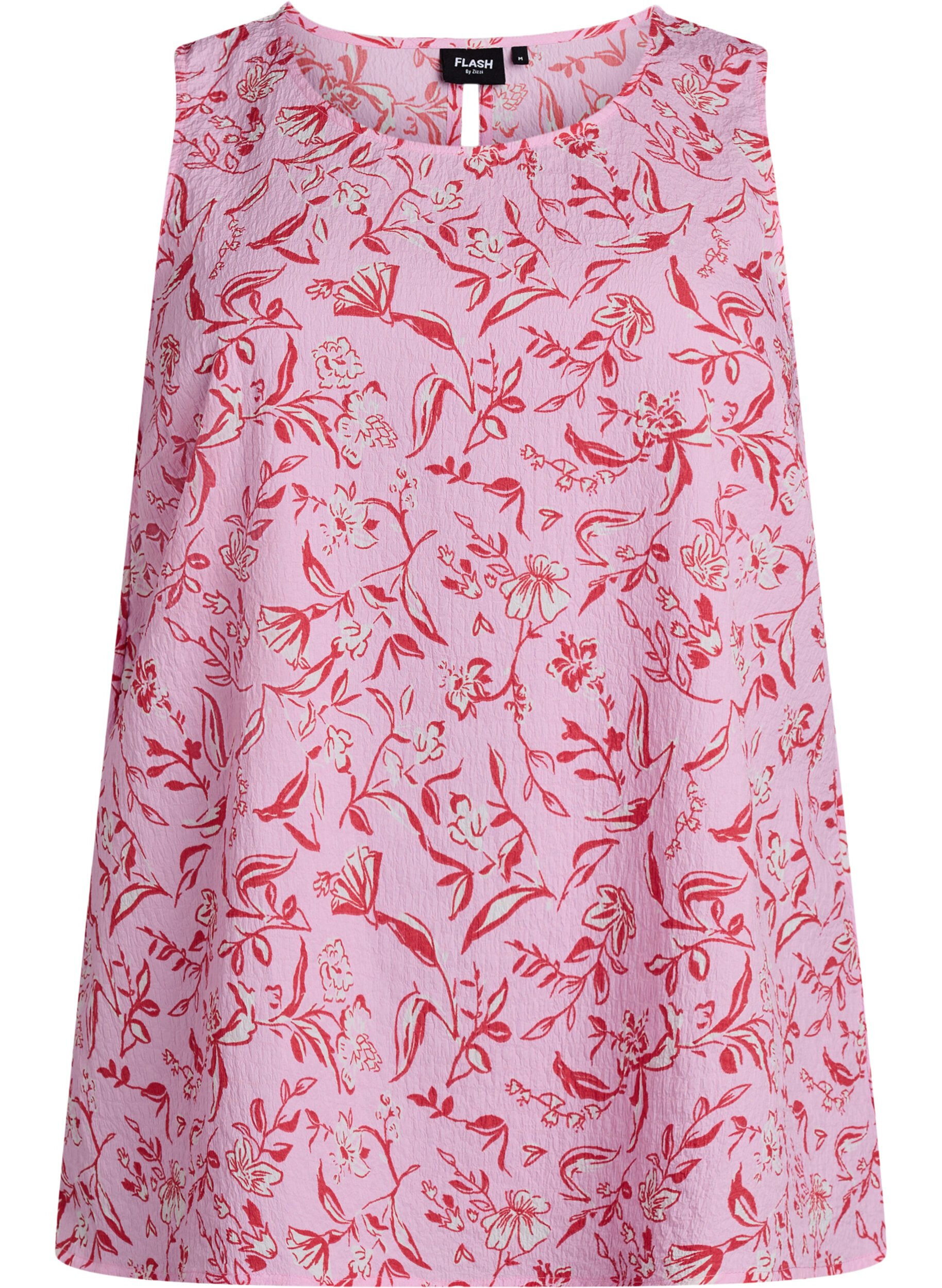 Zizzi FLASH - Haut sans manches et textur&eacute;, Rose poudr&eacute;e, Packshot image number 0