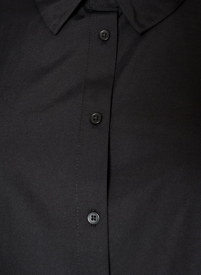 Chemise ample avec une large bordure en dentelle, Noir, Packshot image number 2
