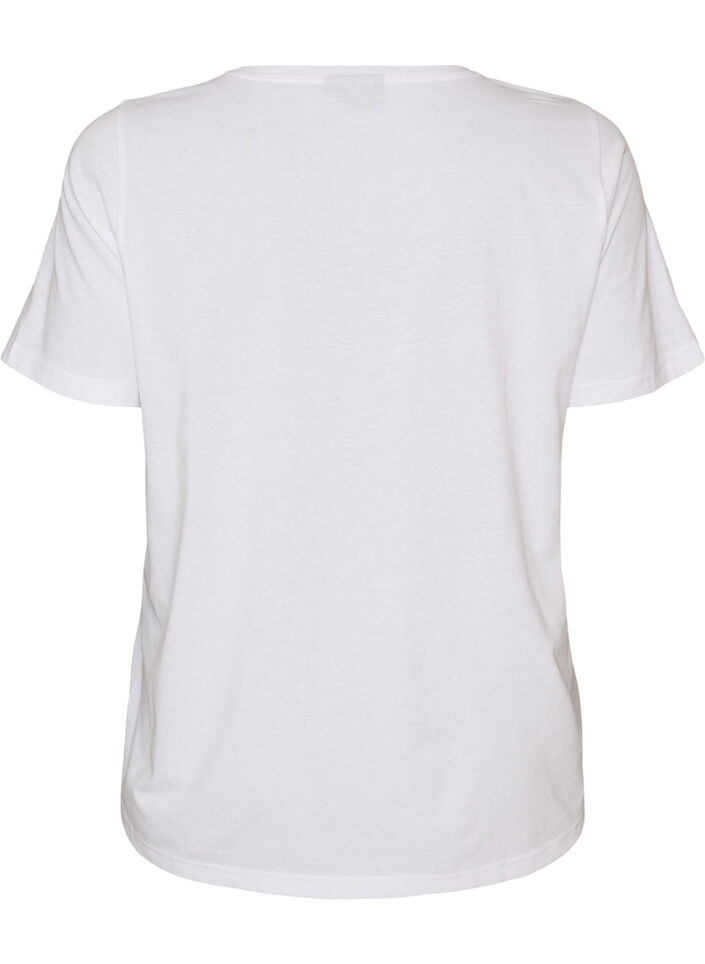 T-Shirt mit Print, Wei&szlig;, Packshot image number 1