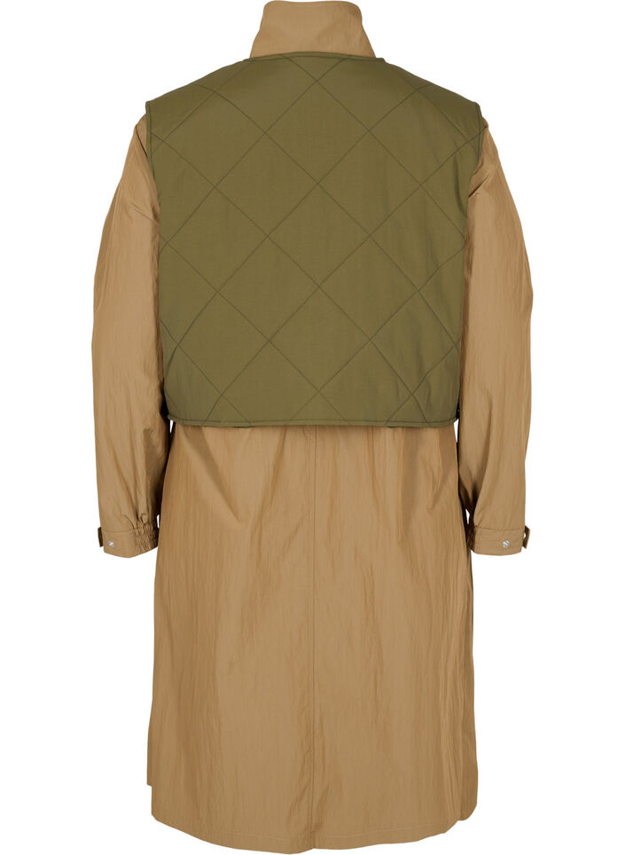 Parka jacket with detachable vest, Ermine w. Grape Leaf, Packshot image number 1