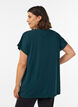 Loose training t-shirt with V-neck, Vert fonc&eacute;, Model image number 2