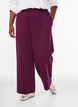 Pantalon de jogging taille haute avec coupe ample, Violet, Model image number 2