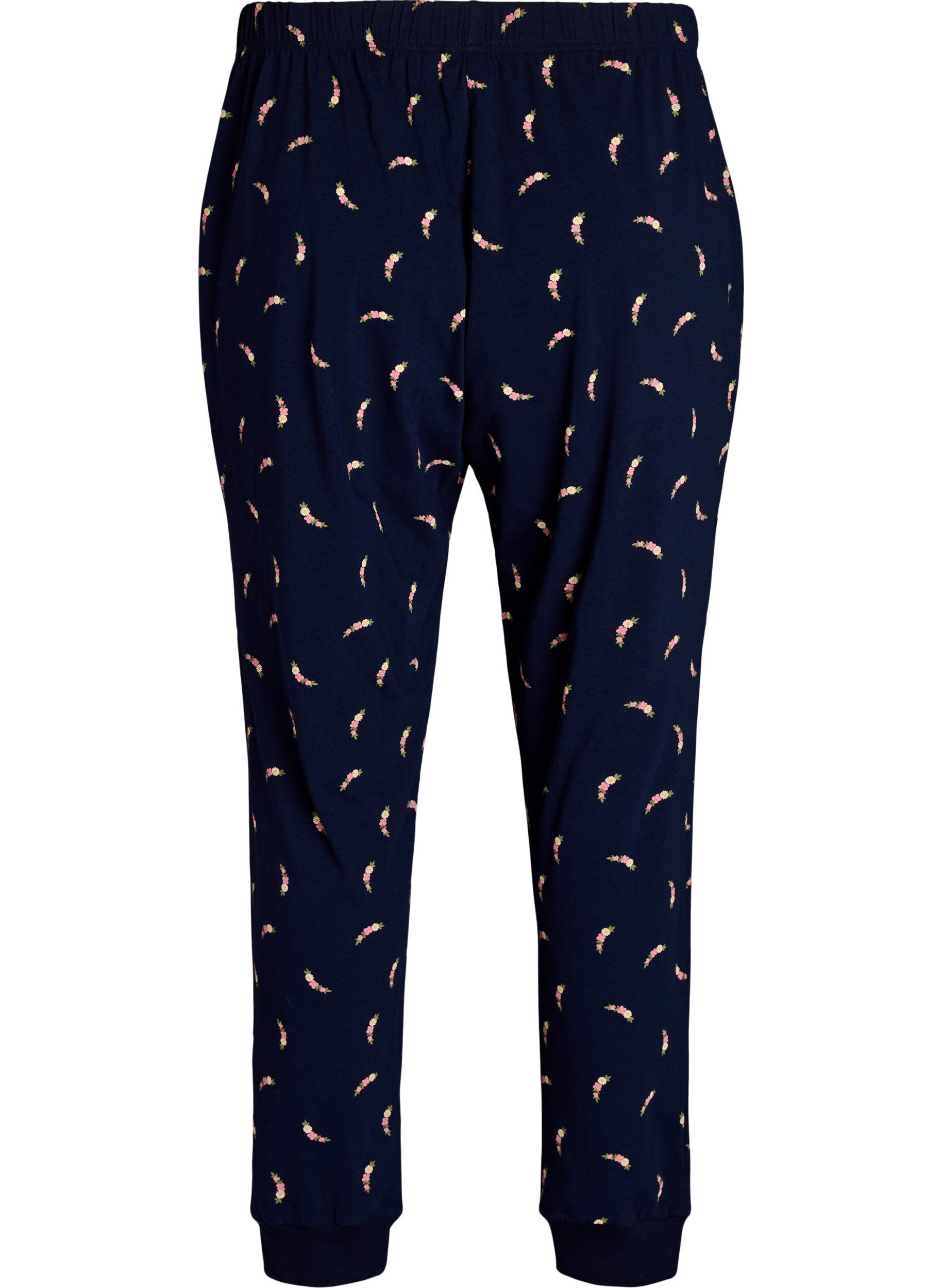 Zizzi Bas de pyjama imprim&eacute;, Bleu, Packshot image number 1