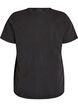 T-shirt graphique en coton bio, Noir, Packshot image number 1