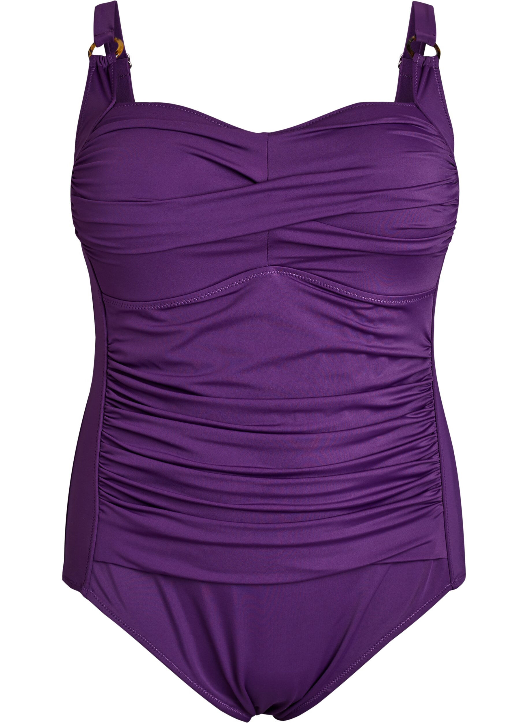 Maillot de bain drap&eacute; avec bonnets rembourr&eacute;s