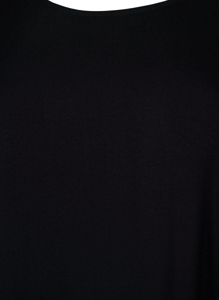 FLASH - Robe en viscose avec découpe, Noir, Packshot image number 2