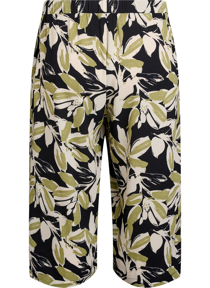 Pantalon ample avec imprim&eacute;, Noir, Packshot image number 1