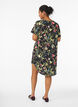 Kleid mit Aufdruck und kurzen &Auml;rmeln, Schwarz, Model image number 2