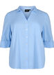 Hemdbluse mit Knopfverschluss aus Baumwoll-/Leinengewebe, Serenity, Packshot image number 0