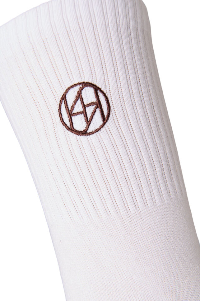 Lot de 3 chaussettes de sport avec logo, Marron, Packshot image number 3