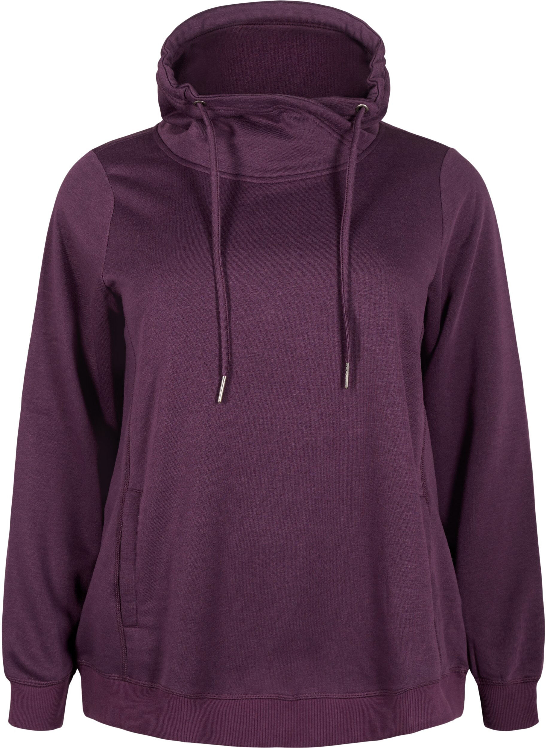 Zizzi FLASH - Sweatshirt mit Stehkragen, Plum Perfect, Packshot image number 0