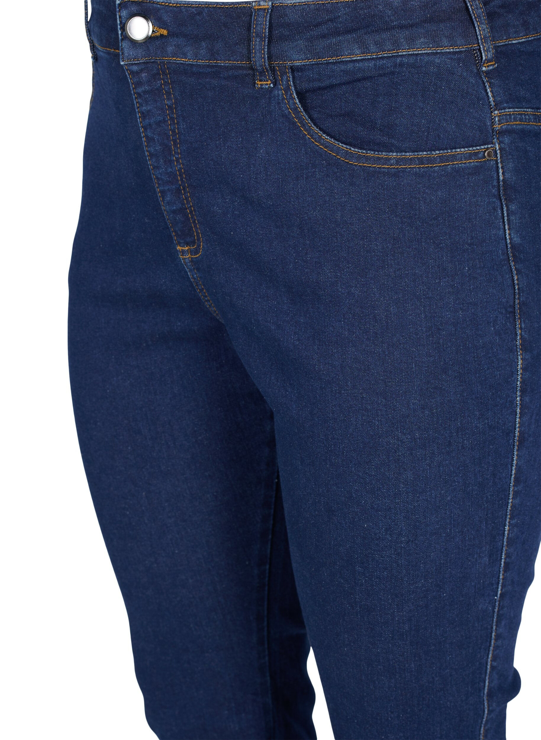 Zizzi Jeans bootcut Ellen &agrave; taille haute, Bleu, Packshot image number 2
