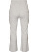Hose aus Jersey mit Rippstruktur und ausgestelltem Bein, Grau, Packshot image number 1
