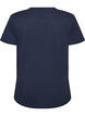 T-shirt de No&euml;l en coton bio, Bleu, Packshot image number 1