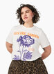 T-shirt en coton avec imprim&eacute;, Blanc, Model image number 0