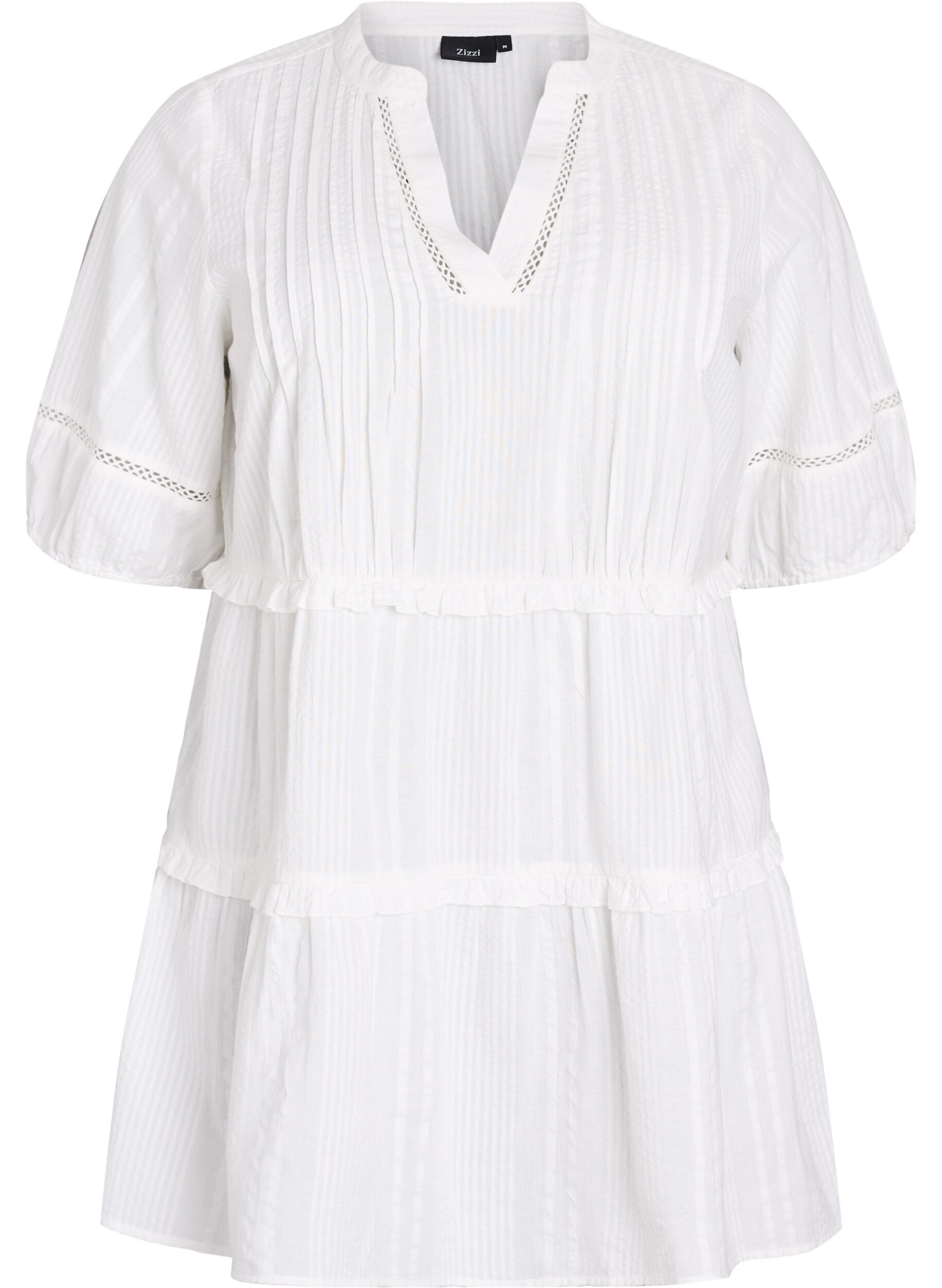 Tunique en forme de A avec des volants