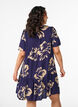 Robe en viscose avec d&eacute;coupe, Bleu, Model image number 2