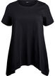 T-Shirt mit Rundhalsausschnitt und A-Linie, Schwarz, Packshot image number 0