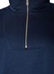 Sweatshirt mit hohem Kragen und Rei&szlig;verschluss, Blau, Packshot image number 2