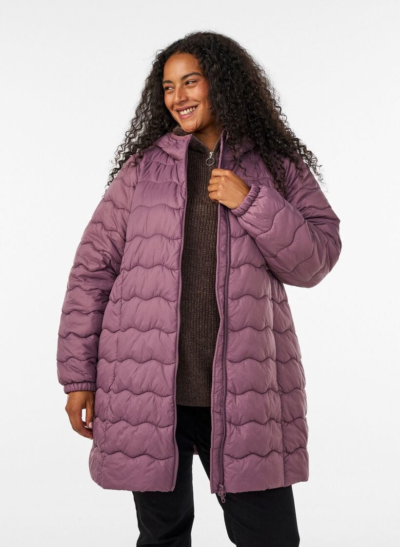 Veste matelass&eacute;e, Rose, Model image number 0