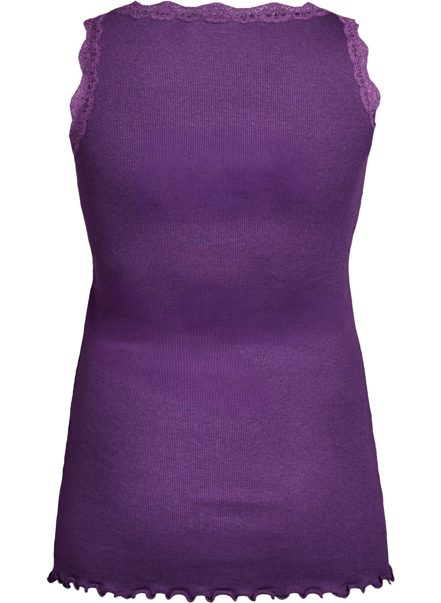 ZizziHaut avec bordure en dentelle, Violet, Packshot image number 1