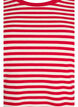 Gestreiftes T-Shirt mit gerippter Struktur, Rot, Packshot image number 2